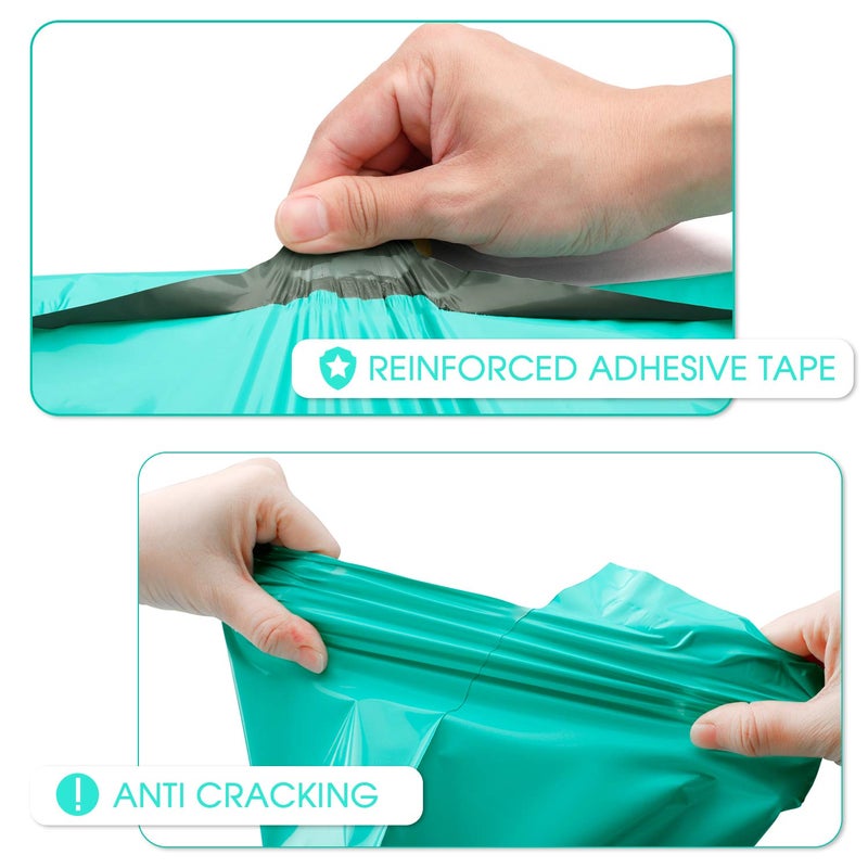 Metronic Teal Poly Mailers 14.5x19 Large Poly Mailers 100 Pack Self-Seal Shipping Bags, Packaging Bags, Shipping Envelopes, Packaging for Small Business, Boutique, Clothing - Image 2